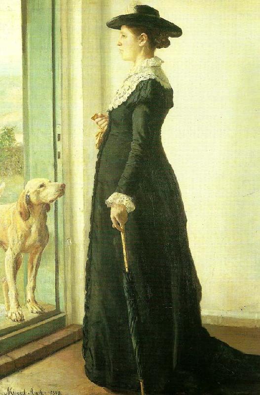 Michael Ancher portraet af min hustru oil painting image